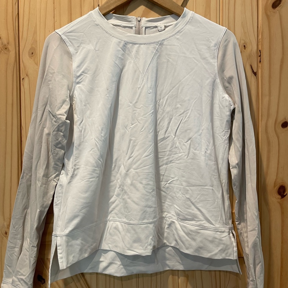 Lululemon White Long Sleeve Top